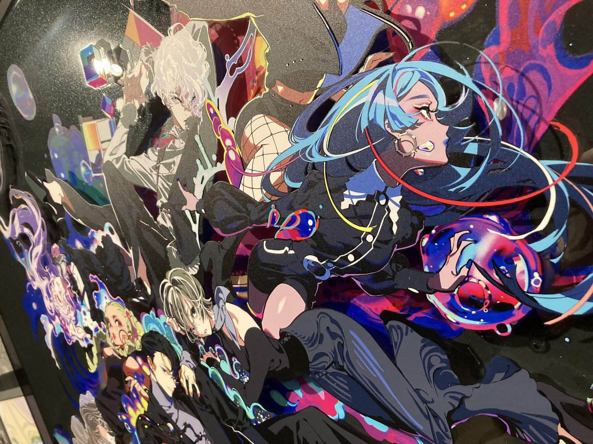 「米山さんの個展『EYE』を観に渋谷へ。 アニメとイラストを融合して自身の好きを新」|益山亮司 R.Masuyamaのイラスト