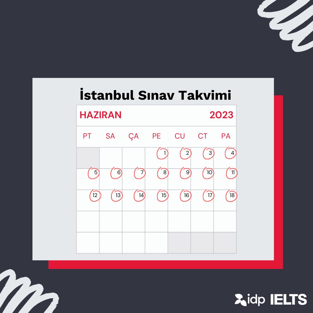 IELTS Academic, IELTS General Training, Life Skills A1 veya Life Skills B1 sınavlarına girmek için size uygun bir IELTS sınav tarihi bulun.

ielts.idp.com/book/IELTS

#IDPEducation #IELTS #IELTSbyIDP #IELTSTest #IELTSStudy #IELTSSpeaking #IELTSTips #İstanbulIELTS #Kadıköy
