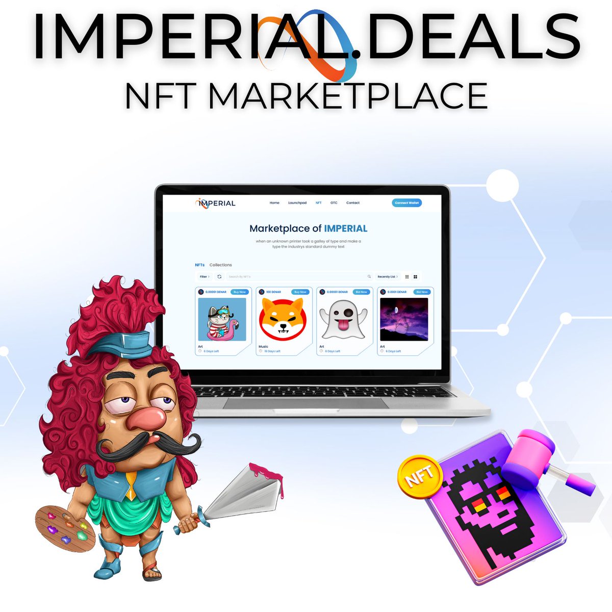 HOT NEWS!🔥 Coming Soon - NFT Marketplace on Imperial Exchange! 🚀🎨🌐 #nfts #NFTMarketplace