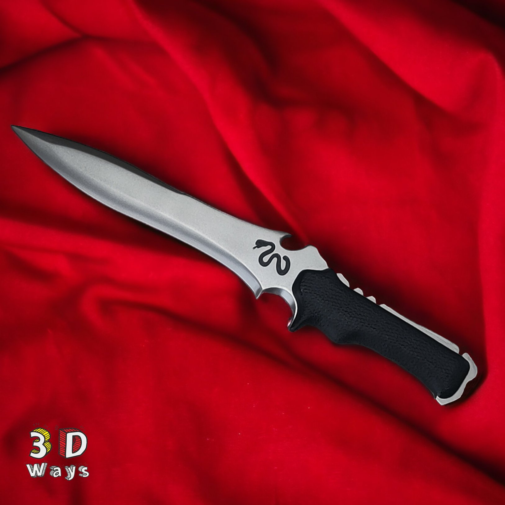 3Dways on X: Krauser combat knife from Resident Evil 4 Remake. A video  presentation will follow soon. Scale 1:1 for a lenght of about 31cm🔪  #JackKrauser #re4krauser  / X