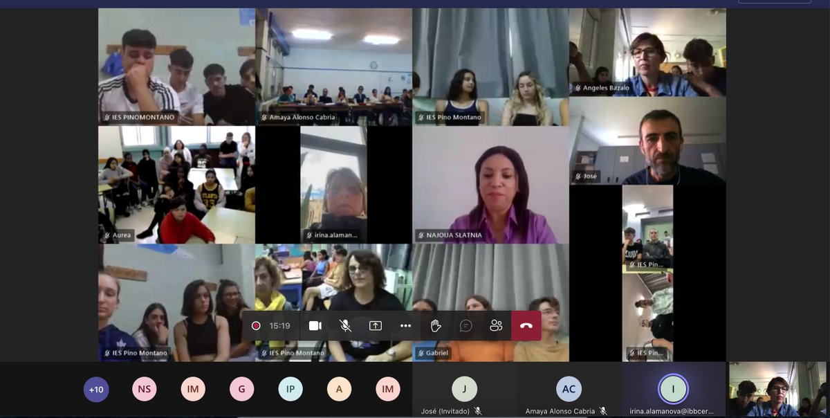 BazaloMaria's tweet photo. Videoconferencia final del proyecto #eTwinningPlus Micro&Nano donde nos hemos visto alumnos y el maravilloso equipo docente del proyecto para compartir impresiones, ¡muchísimas gracias a alumnos/profes@amayairakasle @Icheto64 @najoua_slatnia @estherpuerto @agardebu @eTwinning_es https://t.co/vvkMHNUHPl