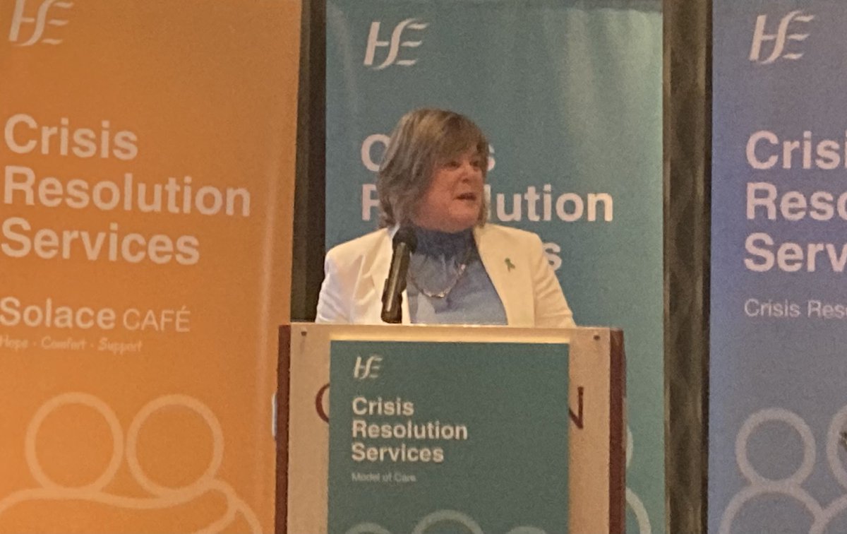 SarahEmmaWoods's tweet photo. Today @MaryButlerTD launched the HSE Model of Care, for #CrisisResolution Services - outlining how they will become an integral part of community #MentalHealth Services in the future
#OurHealthService https://t.co/X1dJhGw7aL