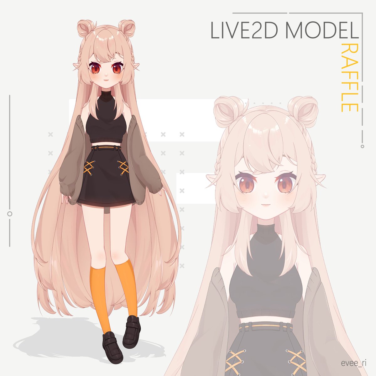 ✨LIVE2D MODEL RAFFLE ✨

How to enter:  
• Like + RT 
• Follow me    

Ends: 1st of July 
500+ retweets + 1 winner   

Winner will get a model ready for rig with 3 expressions!   

Good luck! 💛

#Vtuber