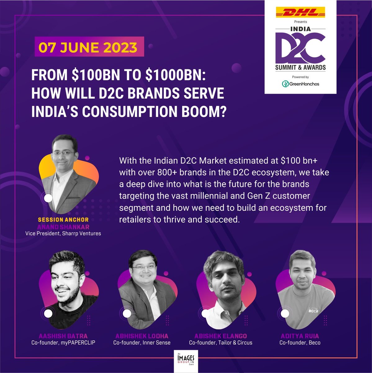 D2C_summit's tweet photo. #IndiaD2CSummit explores what it will take for #D2Cbrands to prepare for the coming surge in India's consumption story.

 📅 - 7th &amp; 8th June, 2023
📍 - The Westin Powai, Mumbai

👉 Reserve your seat now - https://t.co/FtXi766iPM

#d2c #d2csummit #d2cindustry #ecommerce #brands https://t.co/BG4k9mSWJs