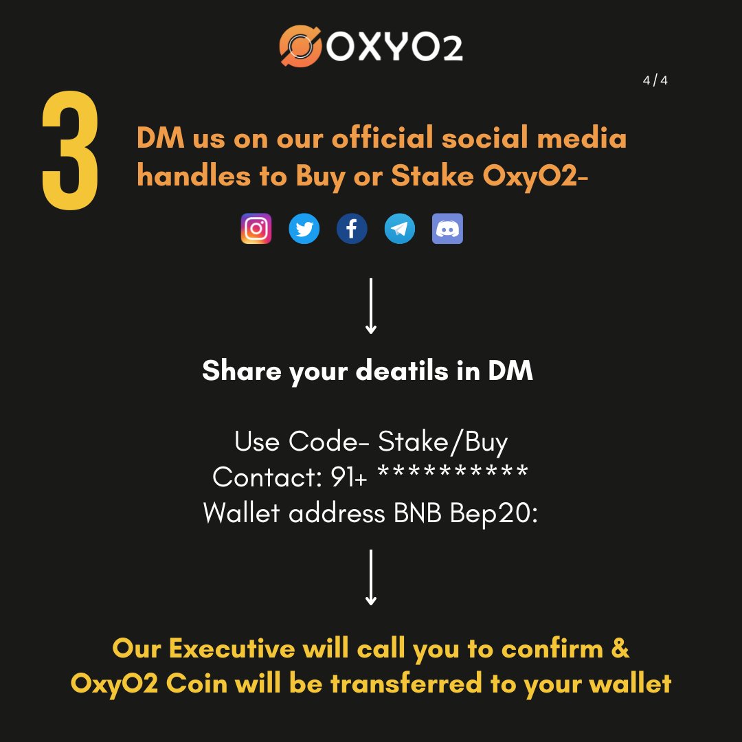 Quick and Simple: 3 Hassle-Free Methods to Buy or Stake Oxyo2!
.
#OxyO2 #CryptoCommunity #crypto #Oxyo2Community #PowerOfUnity #UnstoppableGrowth #OxyO2 #OxyO2news #oxyo2 #cryptocurrency #staking #blockchain #ethereum #altcoins #cryptoexchange #cryptoindustry #hodl