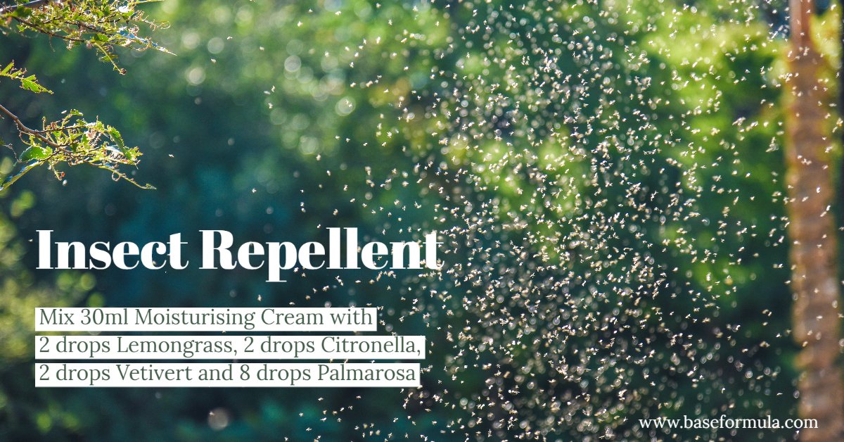 baseformula's tweet image. With the promise of a sunny #BankHoliday we'll hopefully be spending time outdoors. Unfortunately biting midges are already out in force. To help keep them away try this blend of #insectrepellent #essentialoils. Spray on Lavender Hydrolat to soothe bites! tinyurl.com/u2d52dwt