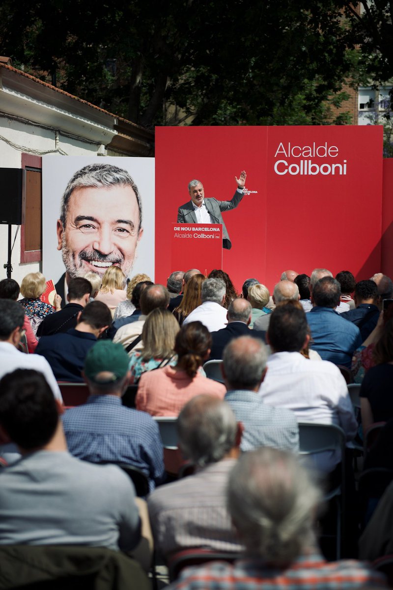 jaumecollboni's tweet photo. 👋🏽 Hola Bon Pastor! Hola Barcelona!

A menys de 24h d’acabar la campanya, faig una crida a la mobilització massiva de tots els barcelonins i barcelonines. El vot del #PSC és l’única garantia per obrir una nova etapa a Barcelona.

A votar i a guanyar! 🌹 https://t.co/yZlfZHooLK