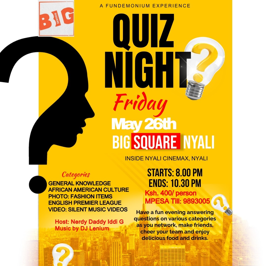 Friday evening plan! #QuizNight #MombasaQuizNight