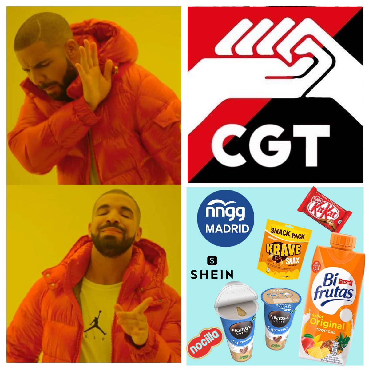 ✨TE CAMBIO UN BIFRUTAS POR UN DERECHO LABORAL✨

La <a href="/unicomplutense/">Complutense</a> pega una patada a los derechos de libertad sindical y nos deniega el permiso para montar unas mesas informativas sobre la LOSU a la salida del metro de CIU.

¿Por qué CGT no puede y ellos SÍ? 👇