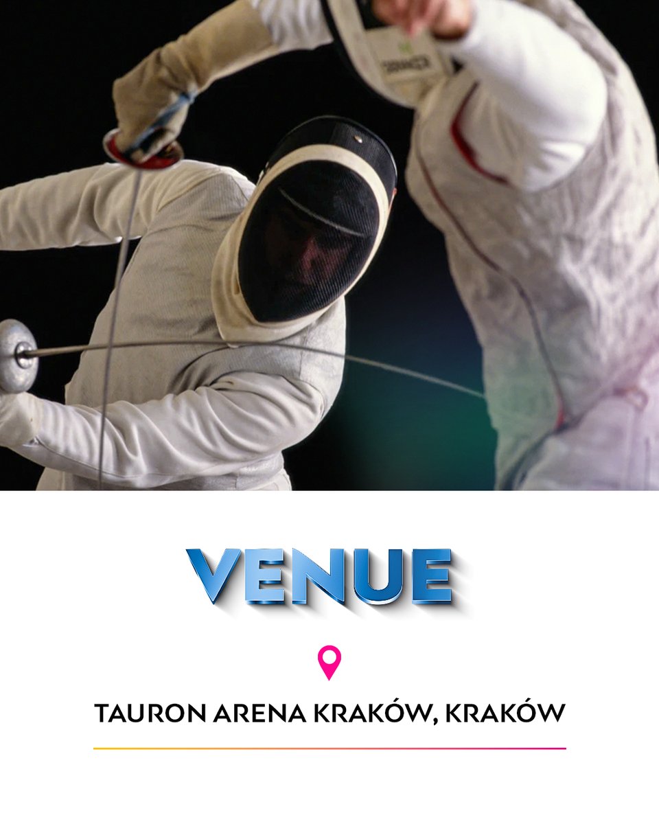 Learn everything you need to know about fencing at #EuropeanGames2023 🤺🤓

#WeAreUnity #KrakówMałopolska2023 @eg2023en