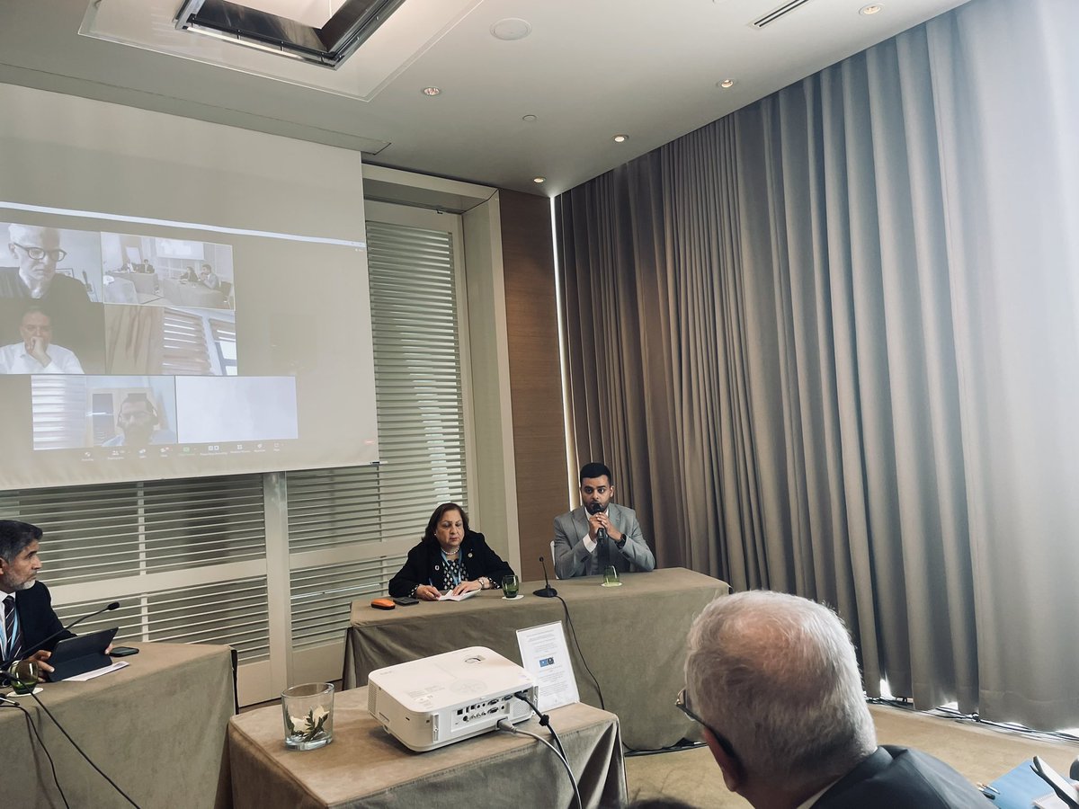 Still reflecting on yesterday’s side event within #WHA76 where my colleagues Dr. @GalaaouiMariem and Dr. @YazanDumaidi called on the importance of providing psychological first aid to the people living in Occupied Palestine! @IFMSA