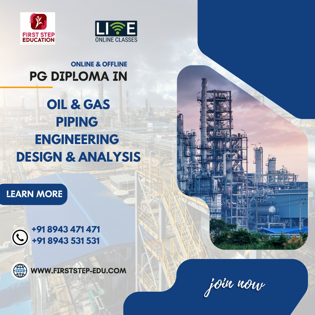 FIRSTSTEPEDUCA1's tweet image. Are you looking for a promising career in the Oil &amp;amp; Gas Piping Engineering industry?
Courses are now available in online &amp;amp; offline mode.
Visit: firststep-edu.com
Call / whatsapp: +91 8943 471 471, +91 8943 531 531
#e3d  #sp3d #caesar #autocadplant3d  #Cadworx