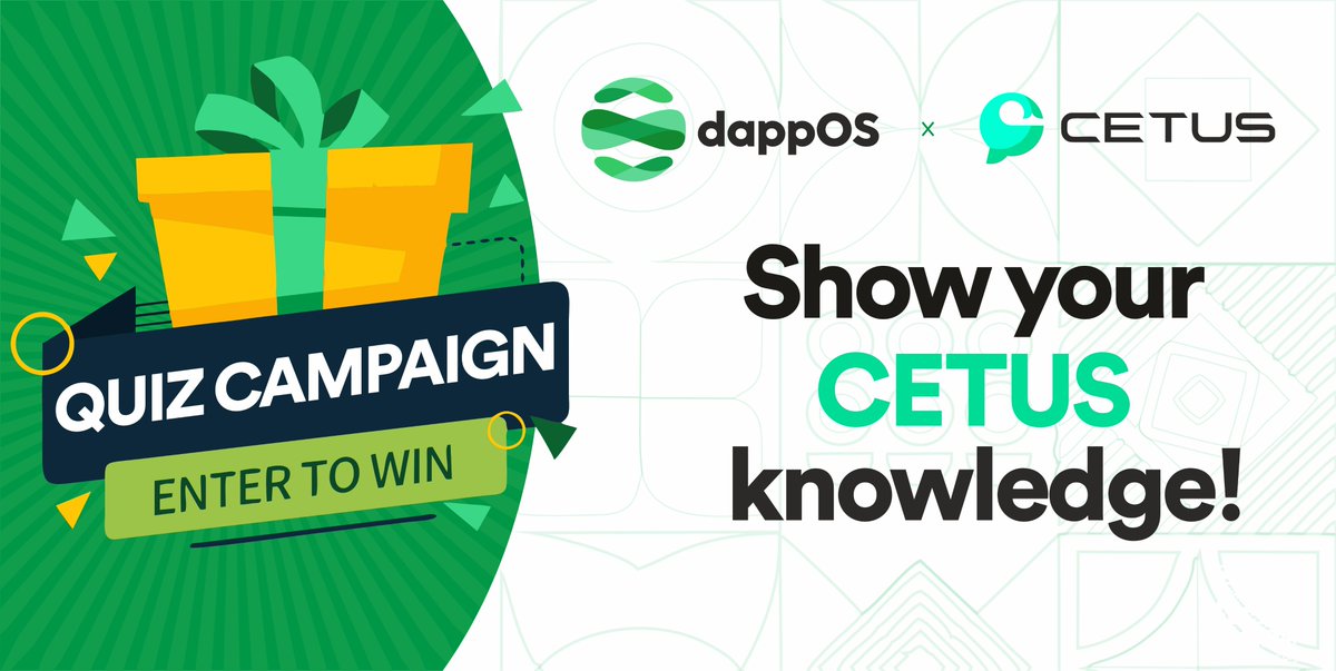 🎉Let's celebrate the collaboration between @CetusProtocol and #dappOS!

📌Rules：
1️⃣ Learn more about #Cetus protocol 
medium.com/@dappos.com/ce…

2️⃣ Complete the quiz👇
clique.social/provenance/dap…

🔚 72 hours

#Giveaway