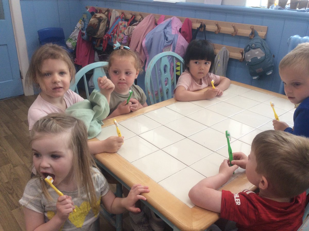highstreetps's tweet photo. Tooth brushing is our favourite time of the day! 🦷 #Article24 #rightsofachild #HSPSNurs https://t.co/43fx4th45G