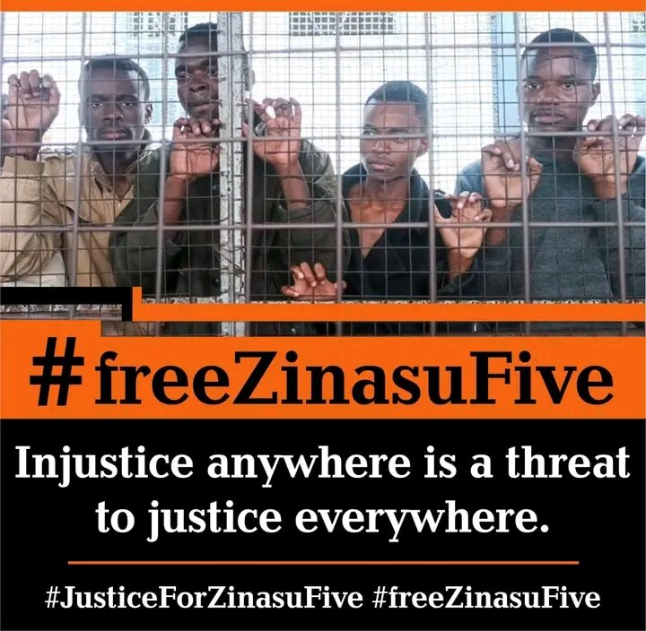 We continue standing in Solidarity al with our fellow cdes in remand for speaking out truth to power. Student activism is not a crime! #BlackMonday #FreeZinasuFive