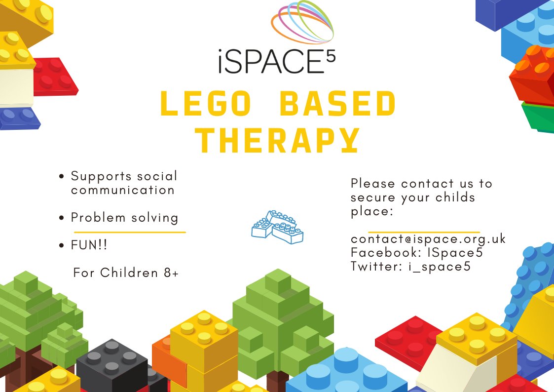 As part of #wellbeingwednesday we will be running Lego Based Therapy sessions on Wednesday 31st May 9:30-5pm, to book your child's slot please get in touch #getcreative #legotherapy #wellbeingwednesday