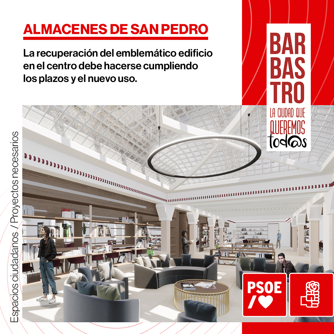 PSOEBarbastro's tweet photo. 👉 Barbastro mira hacia el futuro con grandes proyectos por delante. 
🌹 Vota lo que piensas
❤ Vota PSOE https://t.co/lJT1y53GIF