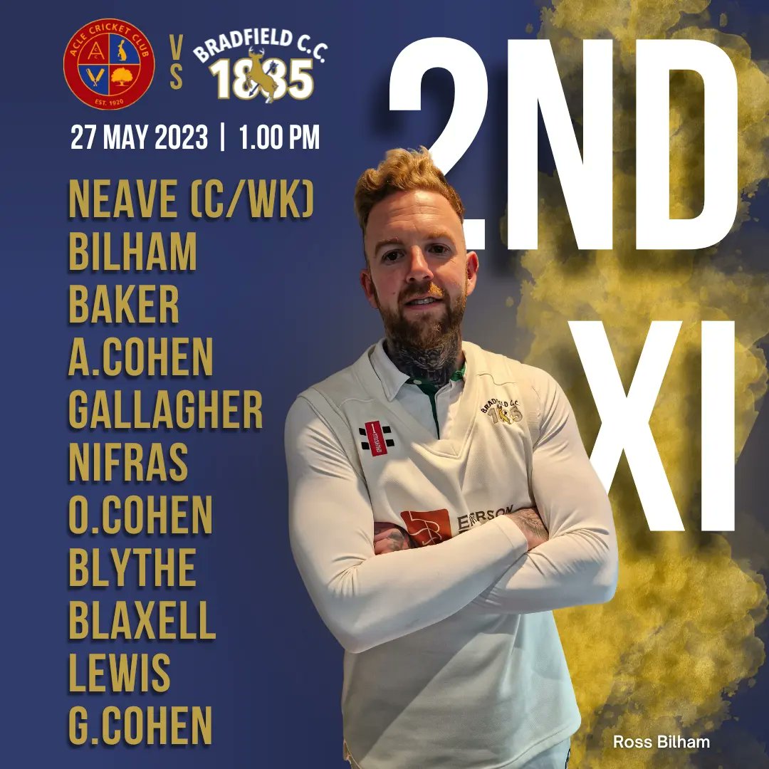 BradfieldCC1885's tweet image. 🏏 TEAM NEWS - WEEK 5 🏏

1stXI vs Norwich CC (H)
2ndXI vs Acle CC (A)

#teamnews #weekfive #premierleague #divisionfour #norfolkcricket #bradfieldcc