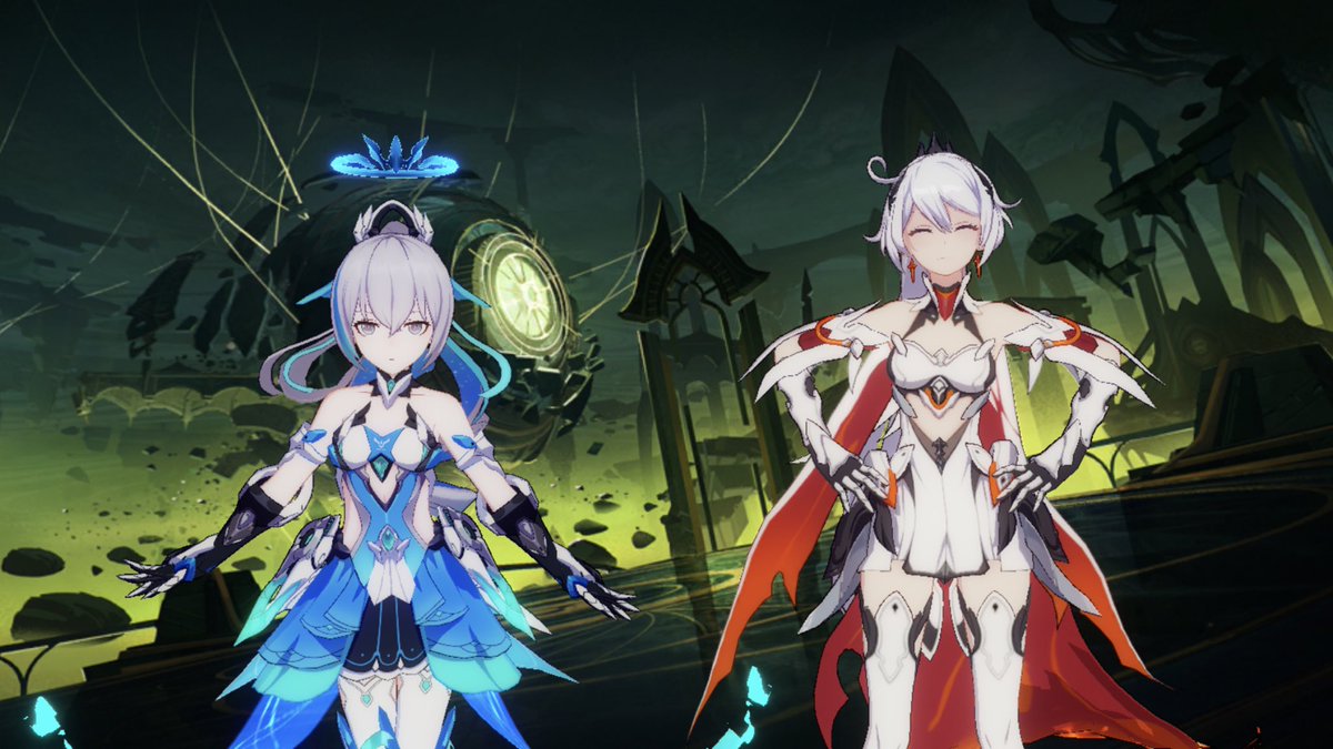 non honkai impact players going by design alone do these two look like siblings i have to prove something