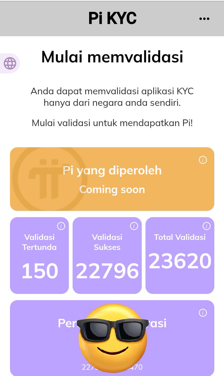 ijalmameh's tweet photo. Hallo #ValidatorKYC #PiNetwork ๐ Tetap semangat saat validasi untuk mempercepat yg lolos๐ค walaupun ada isu susah saat dapat data. Ada reward #coin #pi setiap data yg berhasil divalidasi ๐
#PiCoreteam #PiMainnet #PiNetworkAntiHoax #PiKYC #PiNews #PiUpdate https://t.co/j3zvl6ml4i