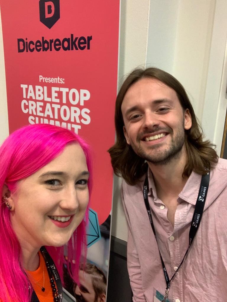 The Osprey Games team is here with <a href="/joindicebreaker/">Dicebreaker</a> at their Tabletop Creators Summit 😊 Come say hi if you're here!