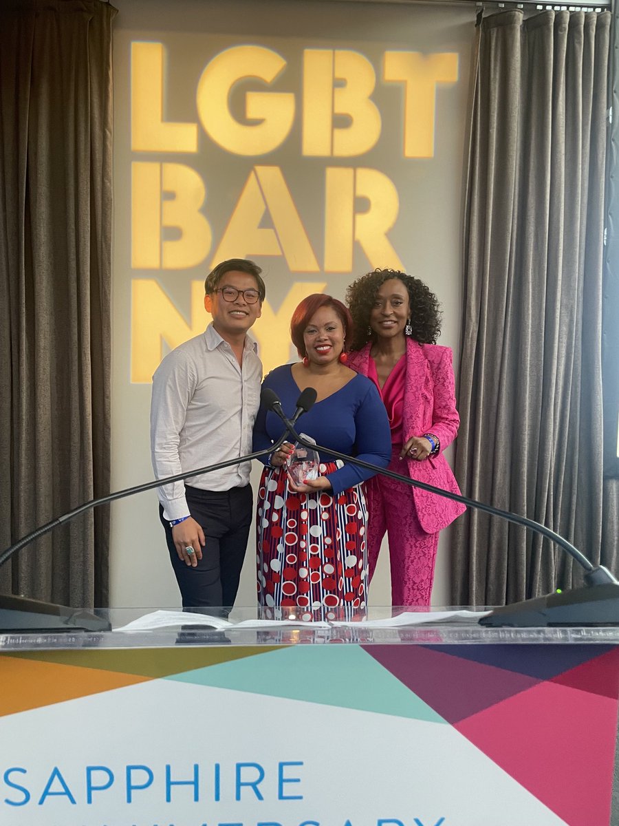 AdrieneHolder's tweet photo. Congratulations to ⁦our very own Taylor James of ⁦@LegalAidNYC⁩ for being honored with the ⁦⁦@lgbtbarny⁩ Community Excellence Award for their work for equitable development and community sustainability with the Community Development Project! https://t.co/heveXphpmF