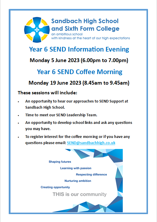 SandHighSEND's tweet photo. @SandbachHigh https://t.co/gQRoNsQI70