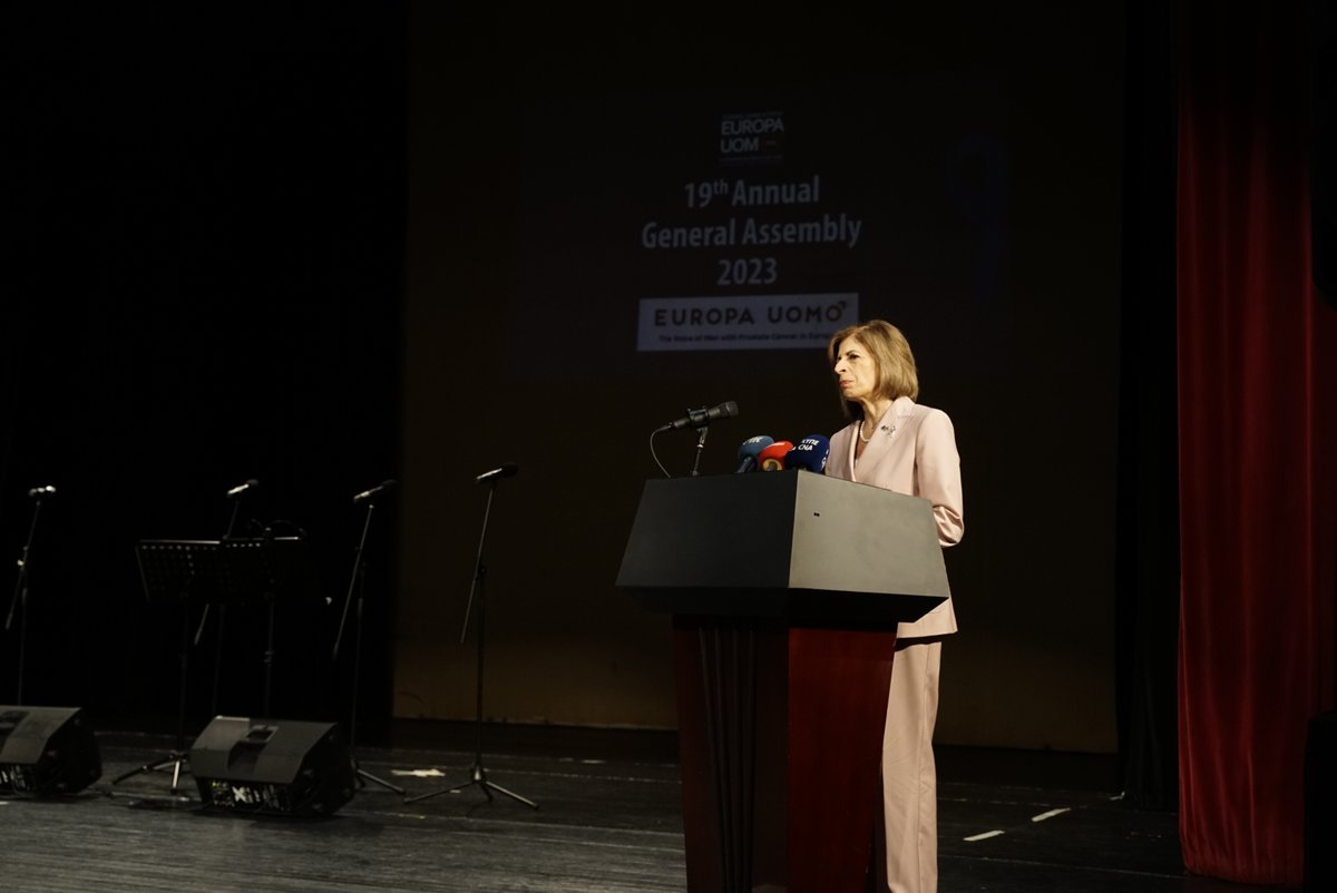 EUCYPRUS's tweet photo. «Είχα την τιμή να συμμετάσχω σήμερα στη 19η Ετήσια Γενική Συνέλευση @europa_uomo.
Το εξαιρετικό τους έργο δίνει ελπίδα στους καρκινοπαθείς & οικογένειες σε όλη την 🇪🇺.
Ως μέρος μιας ισχυρής Ένωσης Υγείας, το #EUCancer Plan μας είναι εδώ για να τους υποστηρίξει.» @SKyriakidesEU https://t.co/PQI0qi0bgG