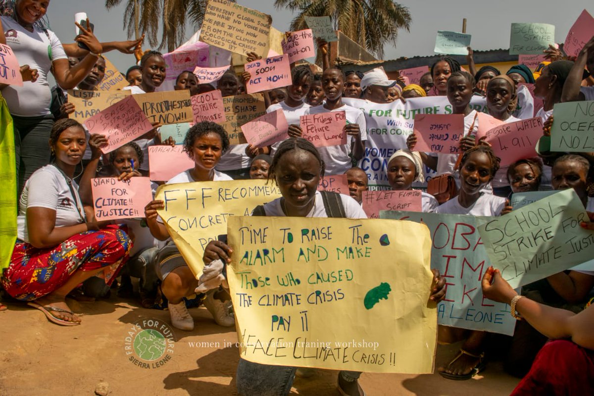 #SchoolStrike4Climate
The world is battling with climate change there is need to pay attention to Frontline people and communities #BonneclimateConference
 #Ourvoiceourfuture
#TomorrowIsTooLate @FFFAfrica54
@FFF_SierraLeone
@Fridays4future @Riseupmovt