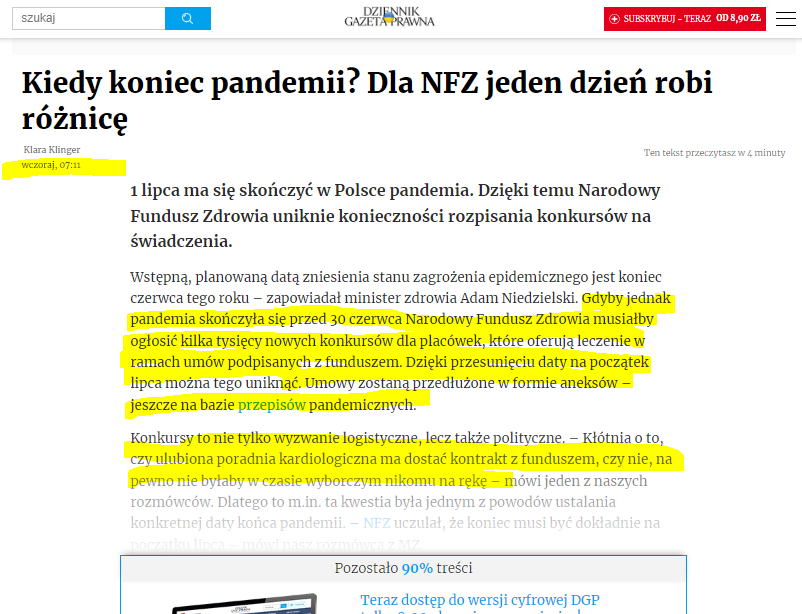 KittaKit_sol's tweet photo. A więc dlatego przedłuzają stan zniesienia epidemii, bo chodzi o inne rzeczy biurokratyczne :) i rok wyborczy

'1 lipca ma się skończyć w Polsce pandemia. Dzięki temu NFZ uniknie konieczności rozpisania konkursów na świadczenia.'

https://t.co/GmO0HVTJGJ https://t.co/uam0CVdu9u
