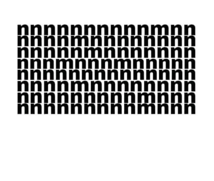 Eye test. 
How many (m) ?