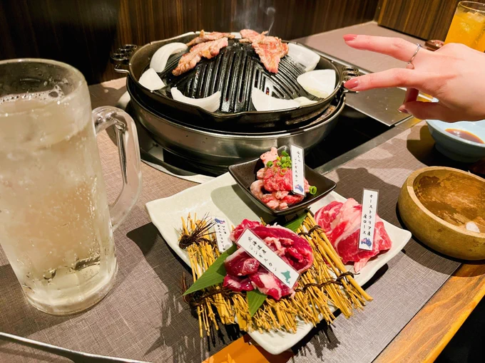 ジンギスカンからの〆パフェ めっっっちゃ美味しかった…