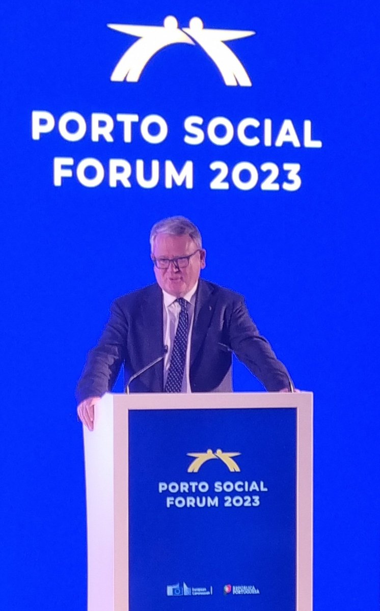 Spirit of #Porto is alive: @ForumSocial2023 we are advancing #SocialEurope, fighting for the value of people & society, and the #SocialPillar. Delighted to be here again for @social_platform  & champion the importance of the Social Model: a fundamental investment in EU's future.