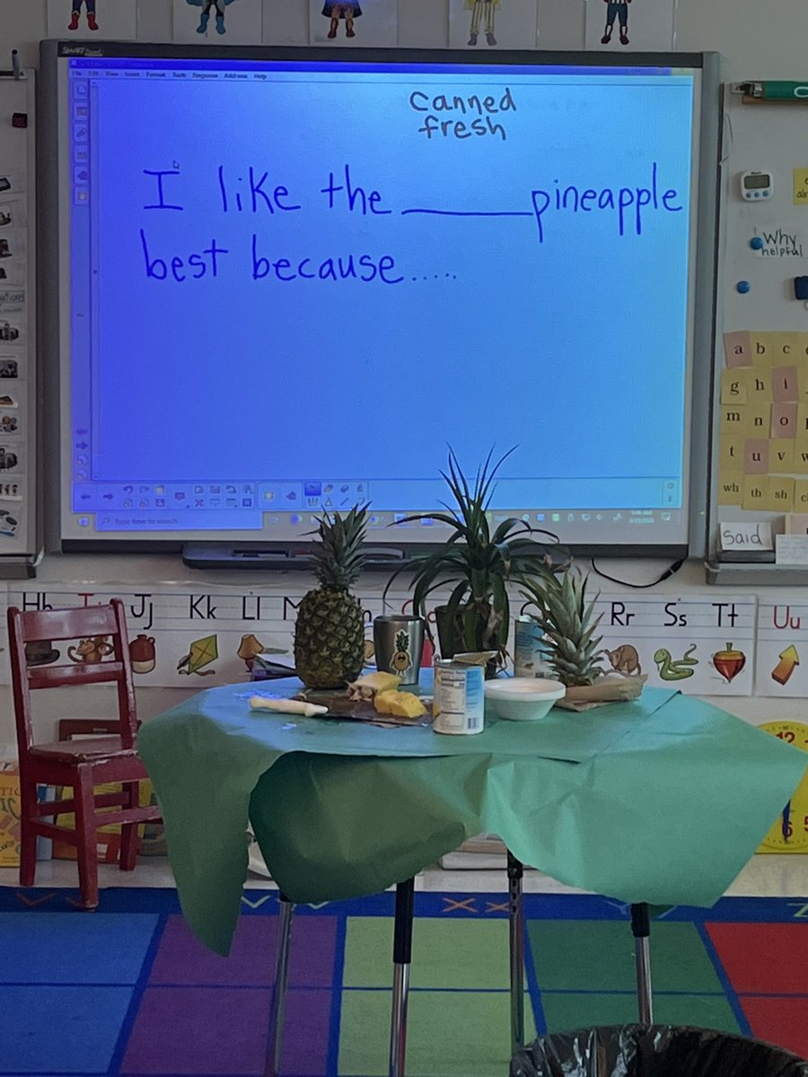 Comparing fresh pineapple to canned pineapple! So fun!