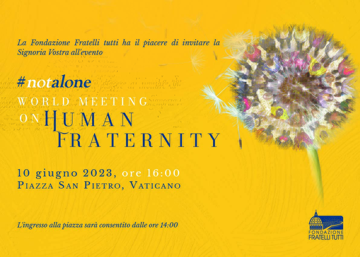 padrenzo's tweet photo. Cara #bravagente,
vi aspetto il 10 giugno dalle 16 in Piazza San Pietro: è previsto un settore per voi e per le associazioni che parteciperanno all'iniziativa #NotAlone della Fondazione Fratelli Tutti https://t.co/84Cs2KP6bR