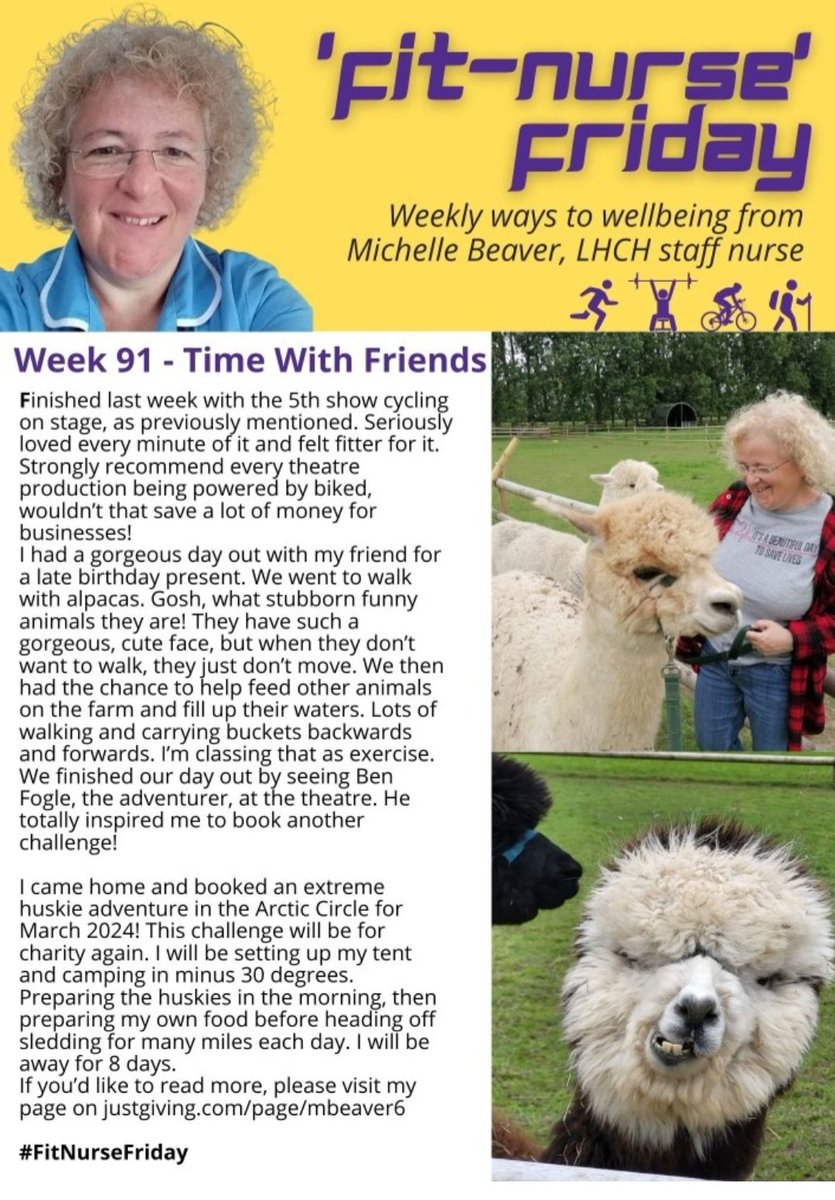 michbv's tweet photo. Its Fri-yay! My weekly fitness blog!
Time With Friends!
@LHCHFT @CMResilienceHub @PedalAwayCP @Benfogle #fitnurse
#fitnursefriday #cycling #friends #pressups #nurselife #thisgirlcan #teamwork #MentalHealthAwareness #newchallenge #huskyadventure
https://t.co/xw1N0F89GY https://t.co/I277ShGUUn