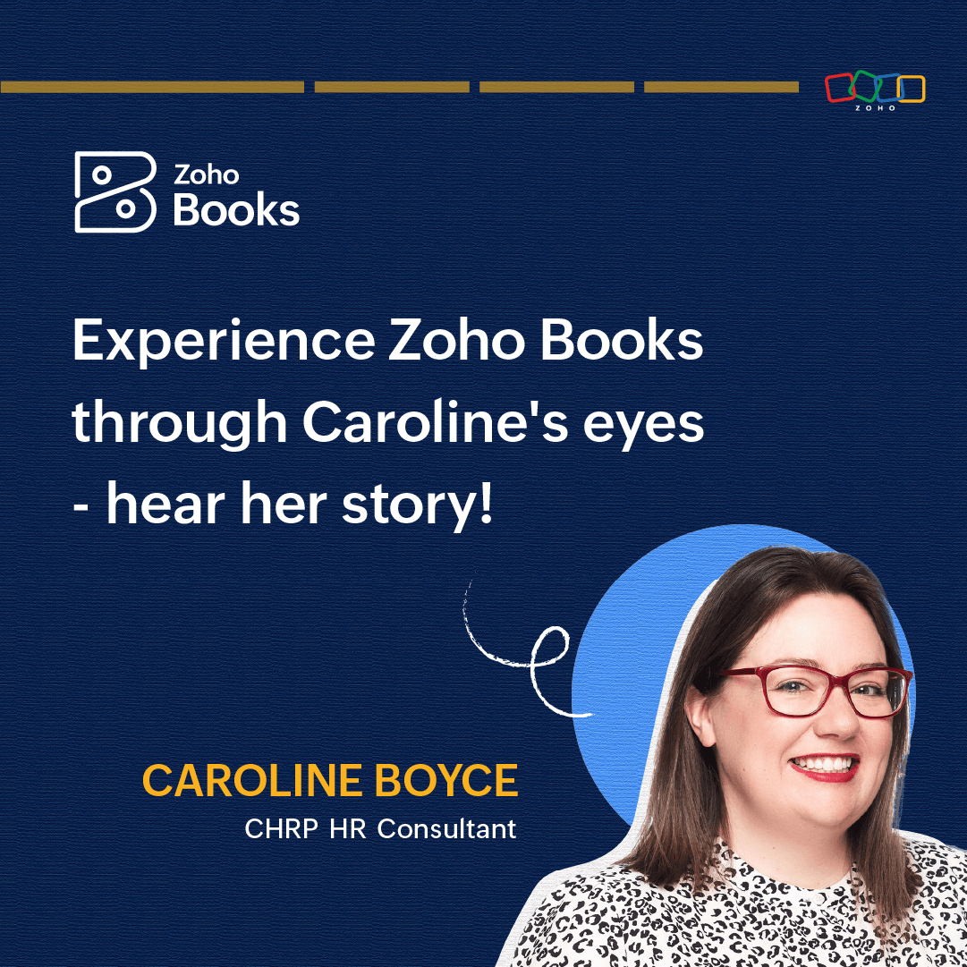 ZohoBooks's tweet photo. Dive into the world of seamless #Accounting with #ZohoBooks! 

Caroline, a #CHRP HR consultant from #Canada, shares her success story on how Zoho Books is revolutionizing her business finances and operations. https://t.co/M0WDy2Kn2N