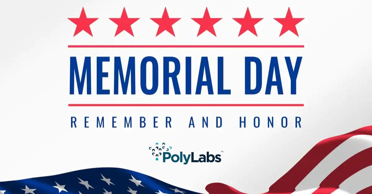 PolyLabsUSA's tweet photo. As Memorial Day approaches, let us join together to honor and remember the courageous men and women who sacrificed their lives in service to our country.

May this weekend be a time of reflection, gratitude, and unity as we pay tribute to their selflessness.

#MemorialDay2023 https://t.co/ZVUdczDn4a
