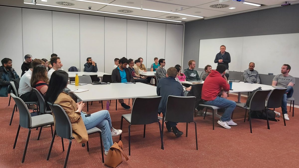 QuantumSensors's tweet photo. Today's #SuperQuARC meeting @UofGARC Excellent talks from Joao Barbosa & Bernard Cooper on #SFQ electronics and cooling for #quantum tech @UofGEngineering @QuantumUofG @UofG_ENE @UofGSciEngGrads @MartinWeides @KDelfanazari https://t.co/9LZhUR0fUi