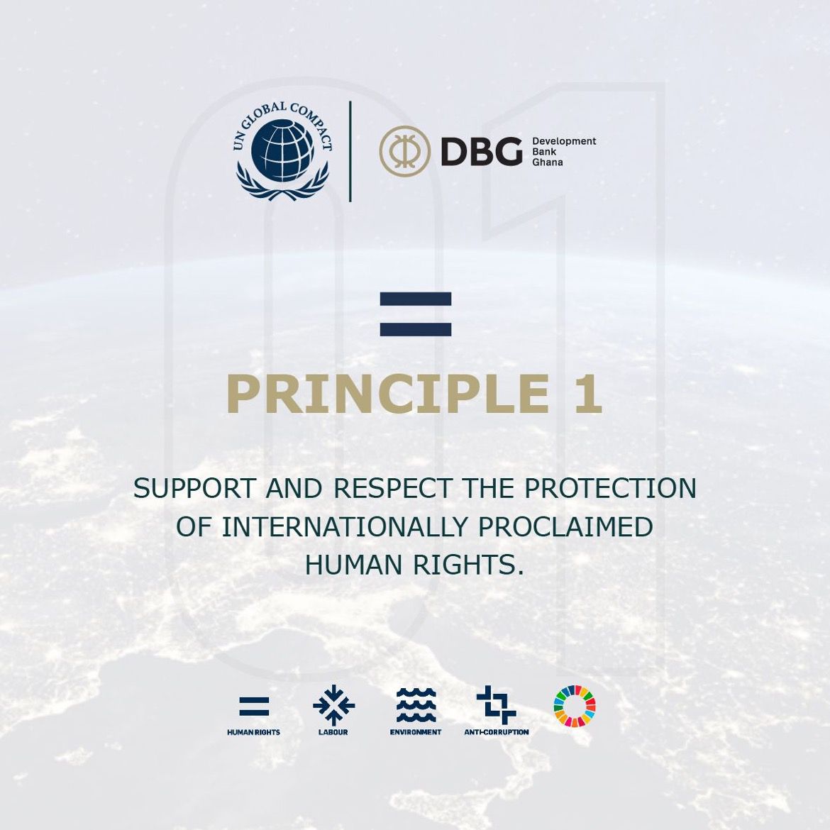 Being a member of the @globalcompact reiterates @devbankghana 's commitment to responsible business practices and sustainable growth. We embrace the principles set by the @UnitedNations for well-being of our planet and society. @globalcompactgh  
#dbg
#unitingbusiness
