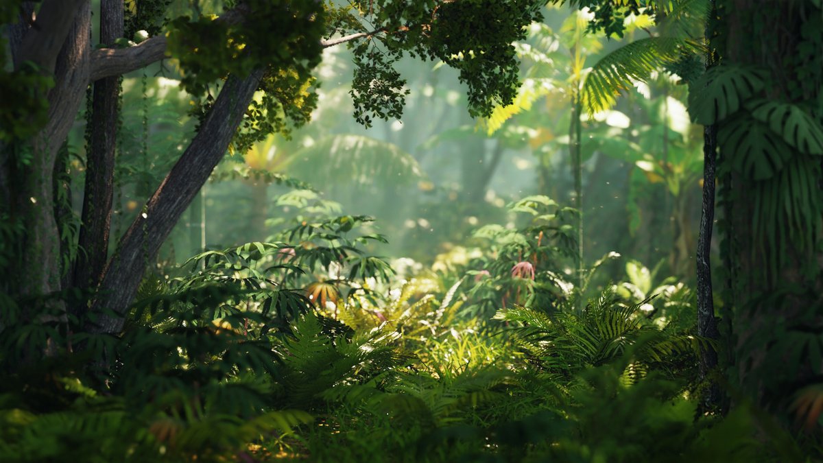 'Another jungle or forest rendered in Blender Eevee with SSGI!' by @_cgman_ blenderartists.org/t/another-jung… #b3d #blender3d #blenderart #blenderrender #blendercommunity
