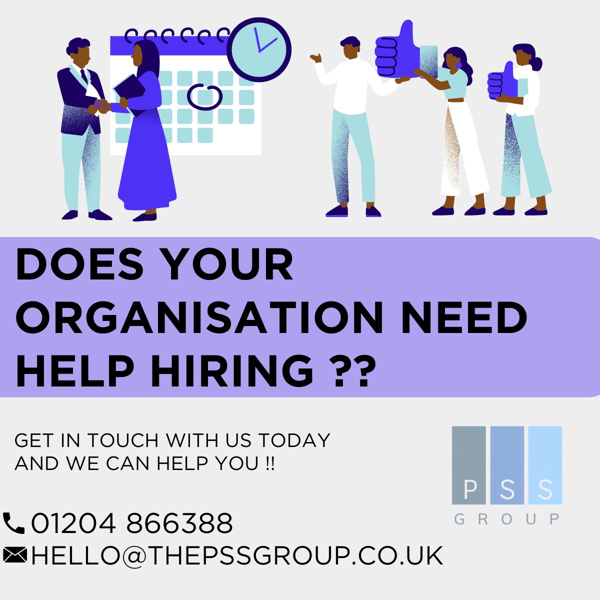 🌟✨🔎 Does your organization need help with hiring? Look no further! PSS is here to assist you! 💼💪✅

🌐 thepssgroup.co.uk
☎️ 01204 866388
✉️ hello@thepssgroup.co.uk

#RecruitmentServices #HiringAssistance #TopTalent #PSS #TransformYourHiring #VisitOurWebsite