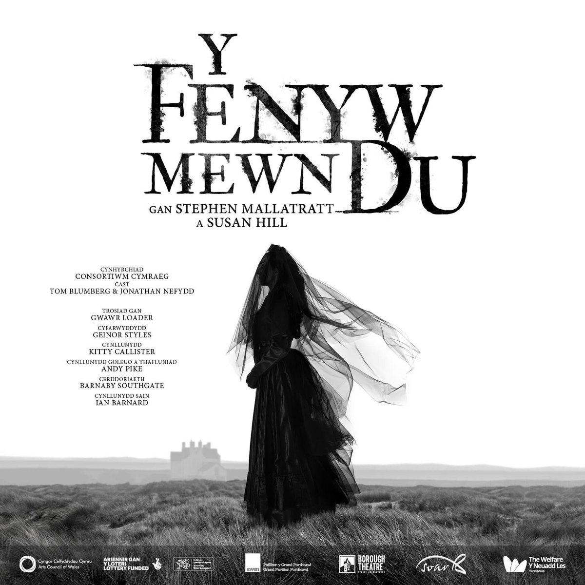 We’re delighted to announce #YConsortiwmCymraeg returns this autumn with the premiere Welsh language production of #TheWomanInBlack by Susan Hill and Stephen Malatratt. Cast announcement at 2pm. Tickets here: ow.ly/x5pC50OxtGi

#MaeHinDod #YFenywMewnDu #YConsortiwmCymraeg