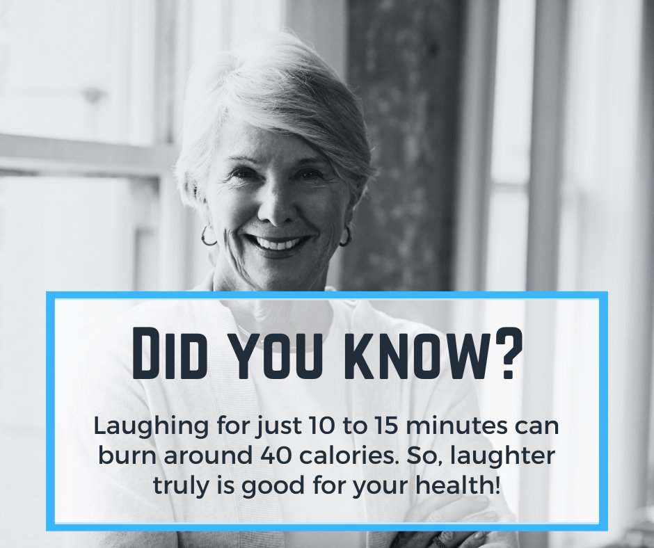 officefit_'s tweet photo. Laughing for just 10 to 15 minutes can burn around 40 calories. So, laughter truly is good for your health!

#LaughForHealth
#LaughterTherapy
#LaughAndBurn
#FitnessThroughLaughter
#LaughMoreLiveBetter
#LaughterFitness https://t.co/y2Sd7smPNK