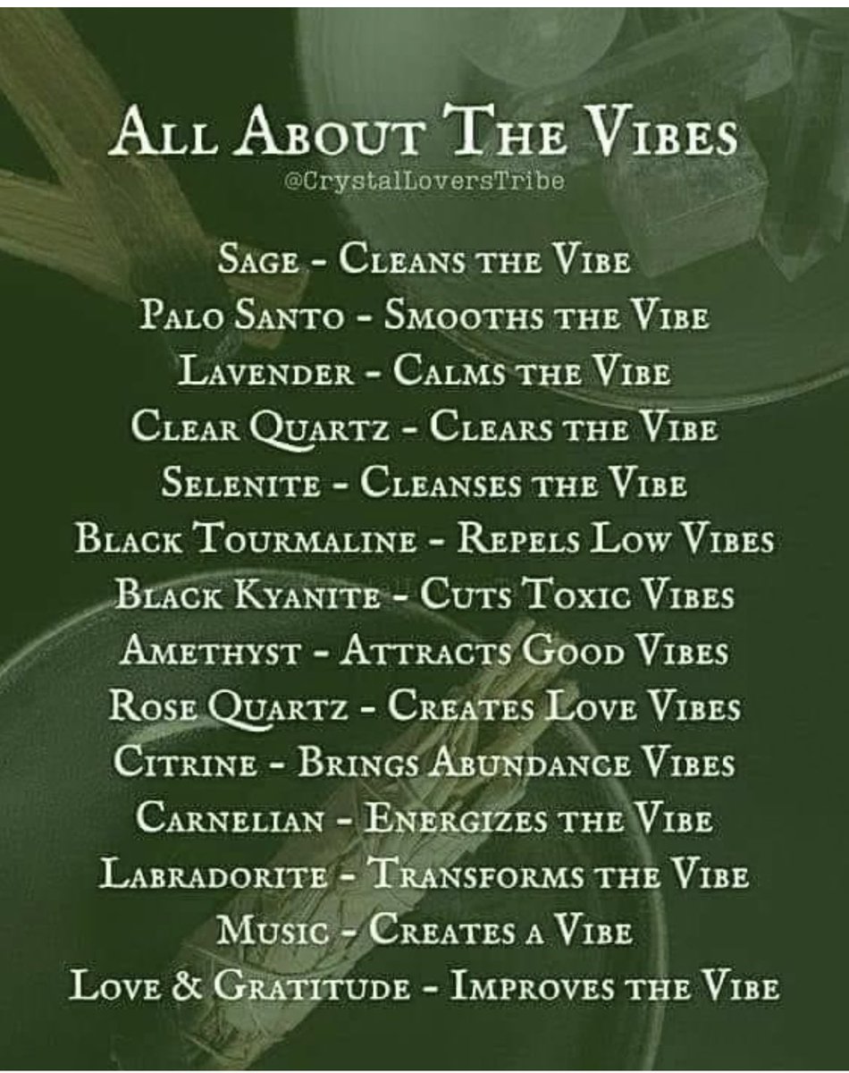 What are your vibe cleansing methods ?