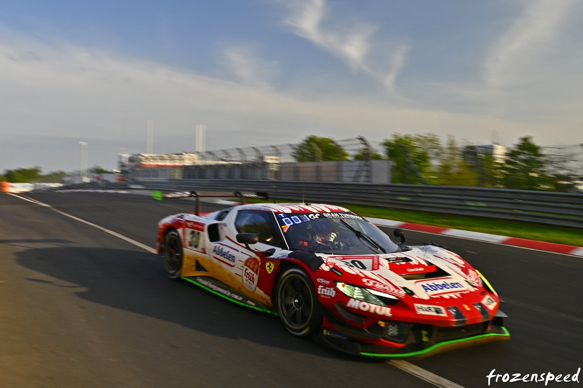 #001

Close up with the race leading Frikadelli F296 turning in at Sabine Schmitz kurve on Saturday evening. 
#24hNbr #24hNbr2023