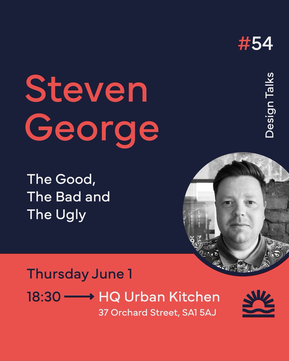 Next Event: #Architect Steven George <a href="/StudioGeorgeCo/">George and Co.</a> will talk us through his learnings of 20 years in #architecture. We look forward to welcoming Steven back following his popular lightning talk at #DSCropped earlier this year.

Grab a free ticket here:
eventbrite.co.uk/e/design-swans…