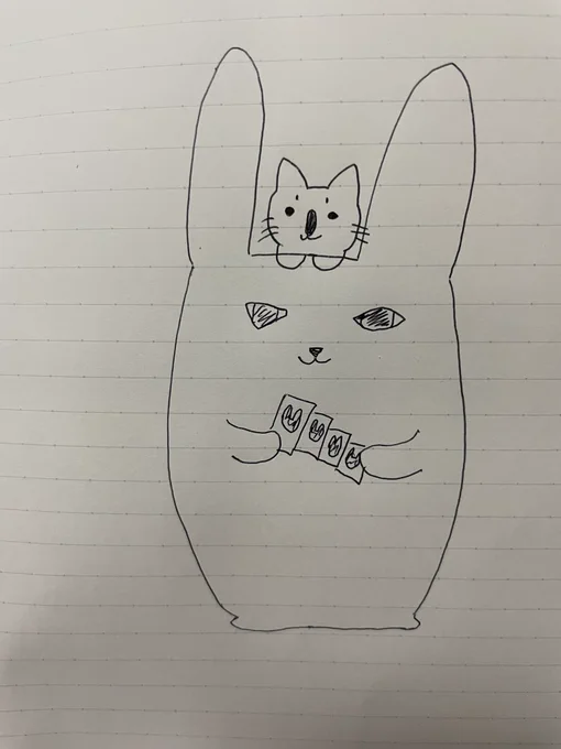 うさぎ画伯がまた何かを描いてくれたよ!