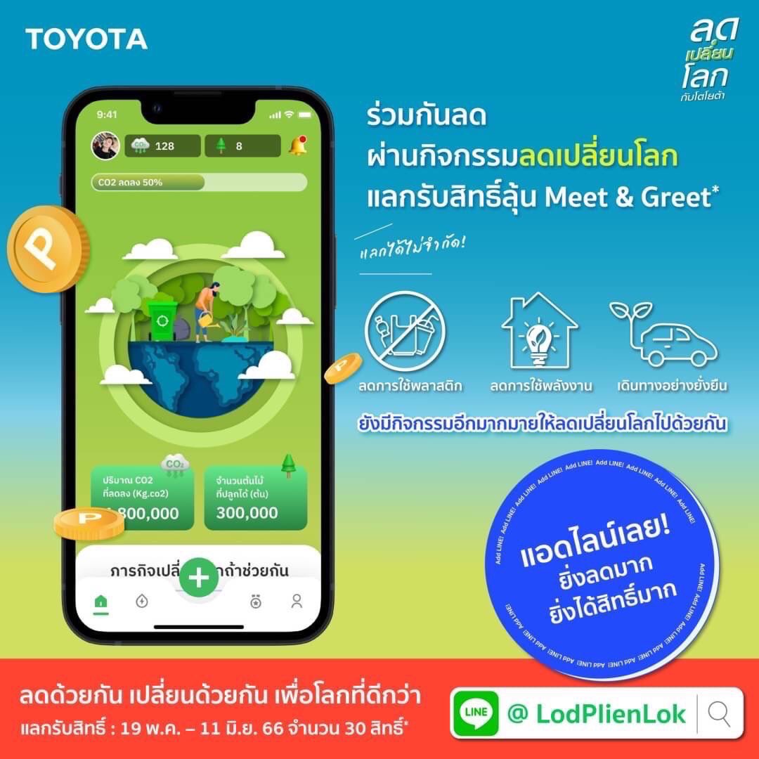 OrnTHFans's tweet photo. ร่วมกิจกรรม&amp;แลกรับสิทธิ์: วันนี้ -11 มิ.ย. 2566 ​

จับรางวัล; 14 มิ.ย. 2566 @ 14.00 น. ​
ประกาศรายชื่อผู้โชคดีผ่าน LINE @lodplienlok @ 16 มิ.ย. 2566

https://t.co/8KDd0jjwK2

#โตโยต้าลดเปลี่ยนโลก
#WeDoToBalanceTheWorld
#โตโยต้าเมืองสีเขียว
#OrnOung #IsTarwaan #MoveORN #Uneq_Ent https://t.co/WEtT3yqs1o
