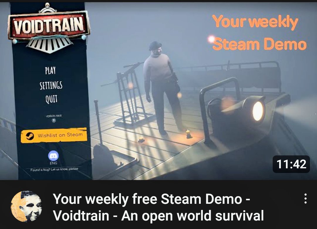 It's #FridayVibes again. The week runs sooo fast. The good thing is your weekly #freedemo from #Steam. Today: #Voidtrain Enjoy!
#gaming #games #youtube #pixelponyy 🏵️ 🌞 👋🏼 💚
youtu.be/Uz3V4C05BHI